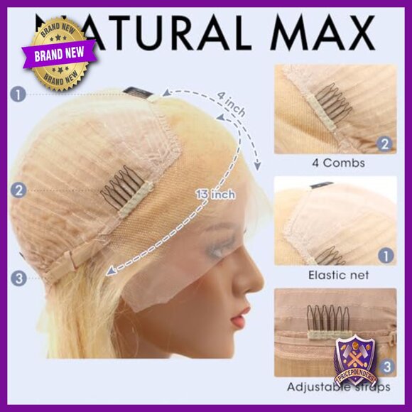 28 Inch Human Hair Lace Front Wig Deep Wave 180% Density Pre Plucked main image 4